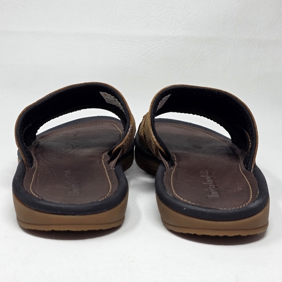 Timberland Mens Earthkeepers Brown Leather Slip-on Slide Sandals Size 7 NEW main image 5